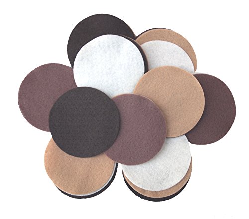Image of Playfully Ever After Brown, Cocoa, Camel & Cream Craft Felt Circles (3 Inch - 30pc)