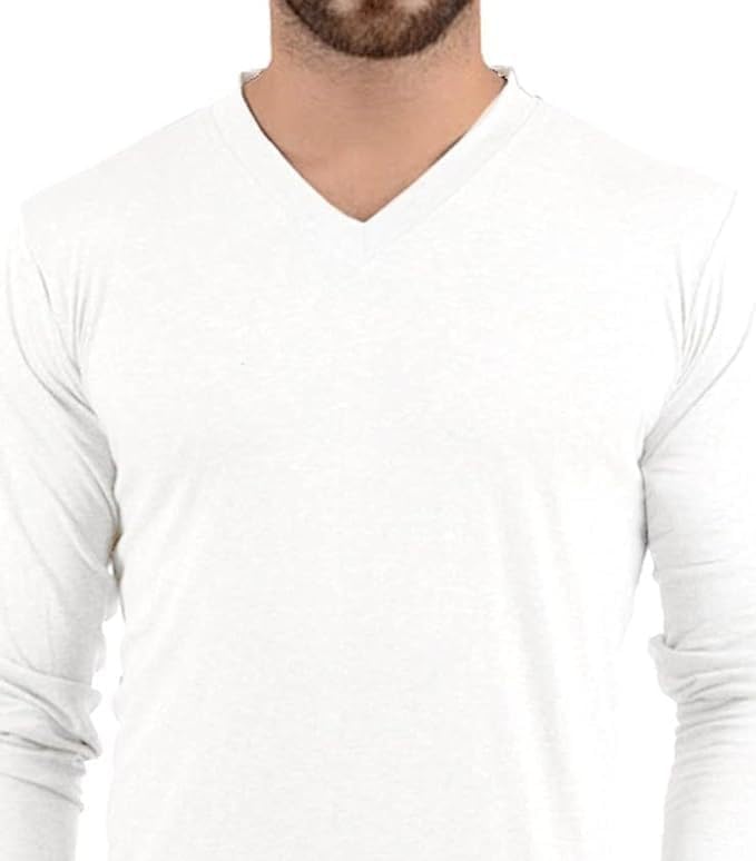 V Neck T Shirts Men – Light and Soft Pullover T Shirt with Long Sleeve- Perfect for Daily Use or Casual Events - Image 2