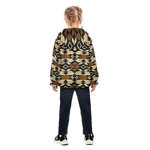 Image of Aflyko Boys Fleece Coat Blue Zip-Up Hoodie Girls Outerwear Kids Hooded Jacket 3-10T