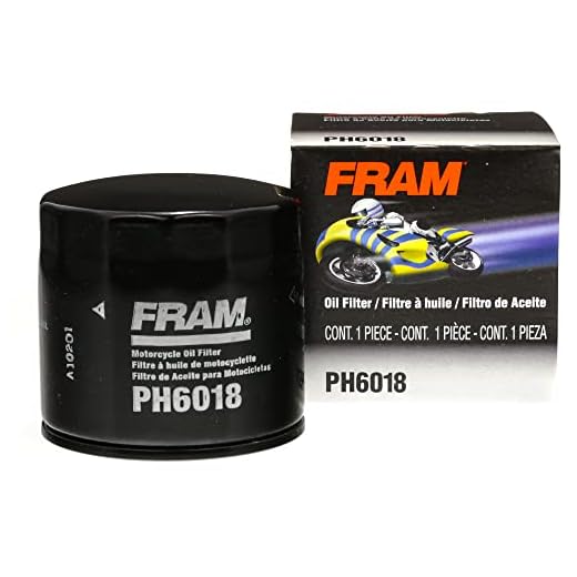FRAM Extra Guard PH6018 Motorcycle Replacement Oil Filter, Fits Select Aprilia, Artic Cat, Kymco, and Suzuki Models
