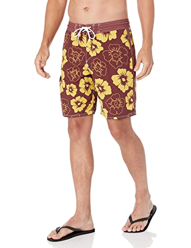 Quiksilver Men's Standard Throwback Print 2 Boardshort Swim Trunk Bathing Suit