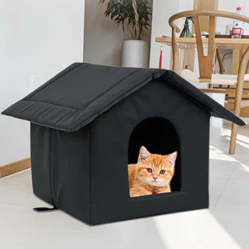 Niche pour chat errant imperméable et cabane extérieure pour animaux de basse-cour - 4
