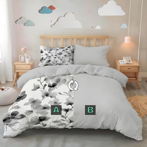 Housse de couette 140x200 fermeture eclair pour enfiler son lit facilement