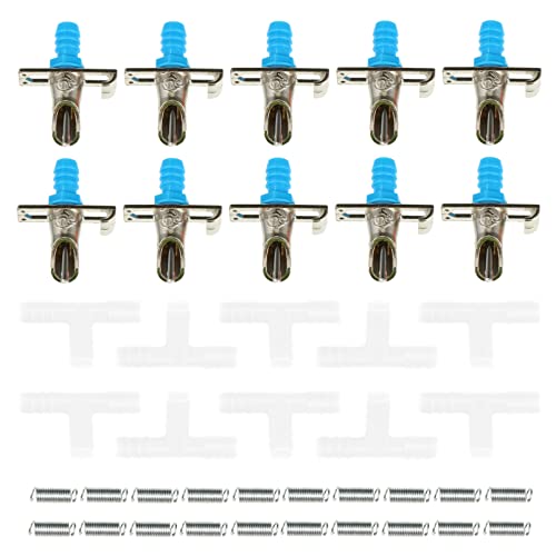 BESTonZON 10Pcs Automatic Rabbit Water Feeder Dual Spring Design Drinking Bowls for Rabbits Ferrets and Animals Easy to Install Cages Convenient Water Dispenser