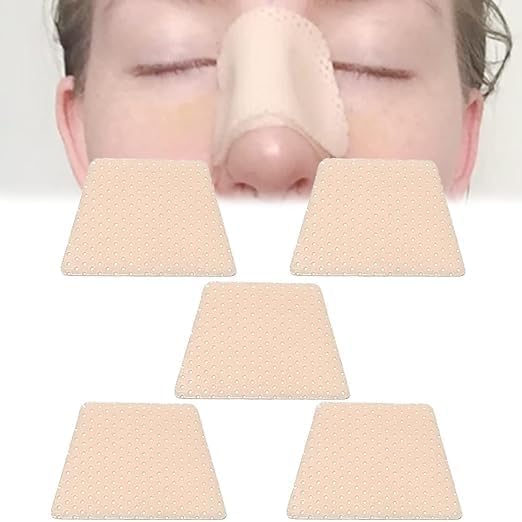 Alluminium Nasal Splints - Nose External Support Protector | for Nose Brace Fracture, Rhinoplasty Septoplasty Surgery, ENT | Orthopedic Immobilization (MEDIUM SIZE PACK OF 5)