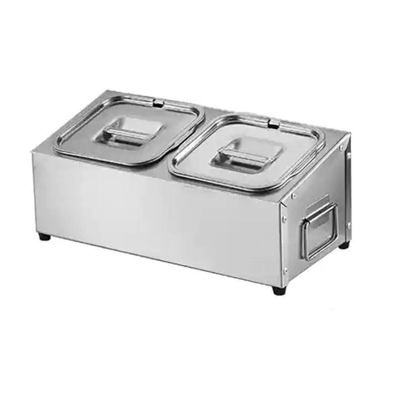 Estación de cobertura de pizza, dispensador de condimentos de acero inoxidable, diseño de mango, organizador de especias para condimentos, salsas, ensaladas, mermeladas, ingredientes de frutas