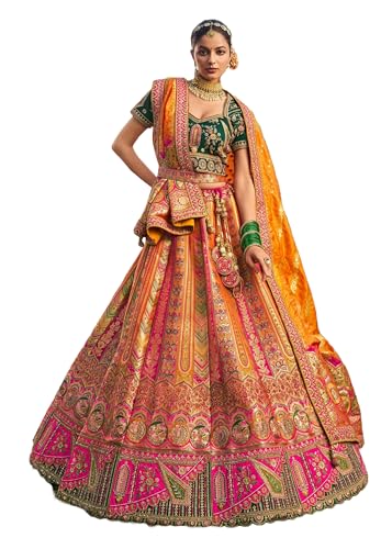Soie indienne Banarashi Zarkan cutwork un héritage textile pour votre mariage