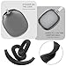 PowerDriver Silicone Headphone Cover for Apple Airpods Max - Clear Black