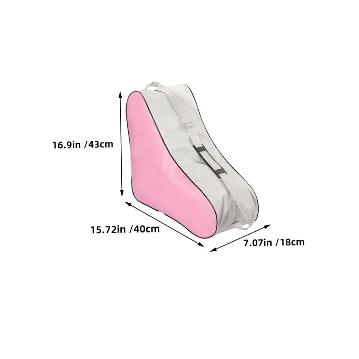 2 pezzi Borsa per Scarpe da Sport Zaino Triangolare Leggero e Resistente Custodia Capacità per Scarpe da Pattinaggio su Ghiaccio e Rotelle Protezione Rafforzata per Pattinaggio