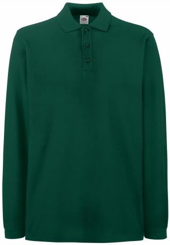 Fruit of the Loom Mens Premium Long Sleeve Polo Shirt