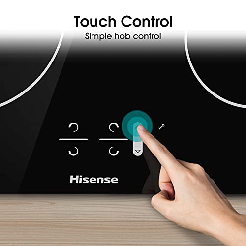 image for Hisense I6421C Built-in 60cm Induction Hob Glass Panel, Child Lock, To