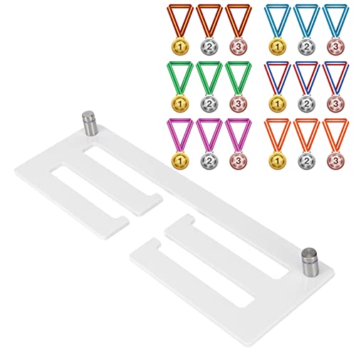 Boxwizard Suporte de medalha para suporte de corrida, suporte de exibição de acrílico para medalhas