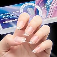 Amazon | COLORBIRD ネイルチップ 超薄 ショート クリア サンディング