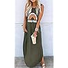 Good-Vibes-Rainbow-Pocket-Sleeveless-Maxi-Dress-for-Women-Summer-Hawaiian-Beach-Casual-Tank-Dresses-Plain-T-Shirt-Dress CHUNTIANRAN Women's Maxi Dress Summer Casual Sundress Sleeveless Long Dresses Hawaiian Beach Maxi Dresses with Pockets(Green,Medium)