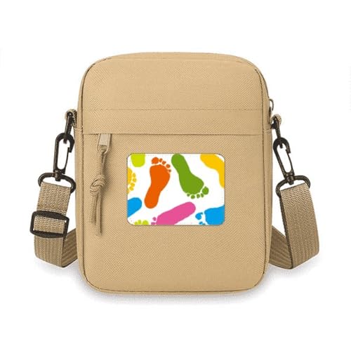 Sac pour téléphone portable moderne coloré et mini sac à main à empreintes