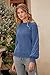 PRETTYGARDEN Women's Fall 2025 Pullover Sweater Casual Long Sleeve Loose Chunky Knit Tops Blouse Winter Fashion Clothing (Blue,X-Large)