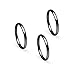 3pcs 2mm Stainless Steel Women's Plain Wedding Band Knuckle Stacking Midi Rings Comfort Fit Silver/Gold/Rose/Black/Blue/Tricolor Tone Half Sizes 5-12