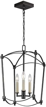 Feiss Generation Lighting-Sean Lavin-Chandelier 3 Light Steel in Period Inspired Style-12 Inch Wide by 20.38 Inch Tall-Smith S