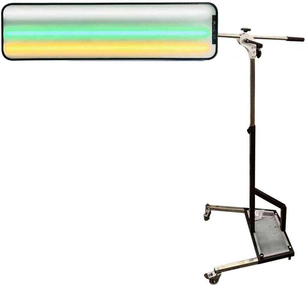 Heavy Duty PDR Light with Adjustable Holder, Car Paintless Dent Repair Light, 36.61in*10.24in Large LED Stripe Testing Lamp (Black-B)