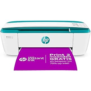 HP DeskJet 3762 All-in-One (C. Teal) XMO2, Draadloze Wifi kleuren inktjet printer voor thuis (Afdrukken, kopiëren, scannen) Inclusief 2 maanden Instant Ink