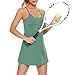 Zando Tennis Dress with Shorts Underneath - Athletic Dresses for Women Fashion Exercise Dress Workout Clothes Women's Golf Skirt
