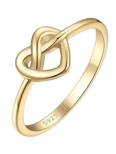 ChicSilver 925 Sterling Silver Love Knot Promise Ring High Polish Comfort Fit Band Ring Size 4-12(With Gift Box)