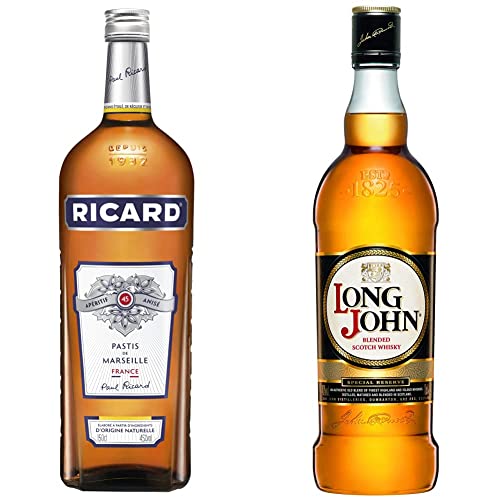 RICARD Pastis de Marseille 150cl 45% & LONG JOHN Ecosse Scotch Whisky 70 Cl