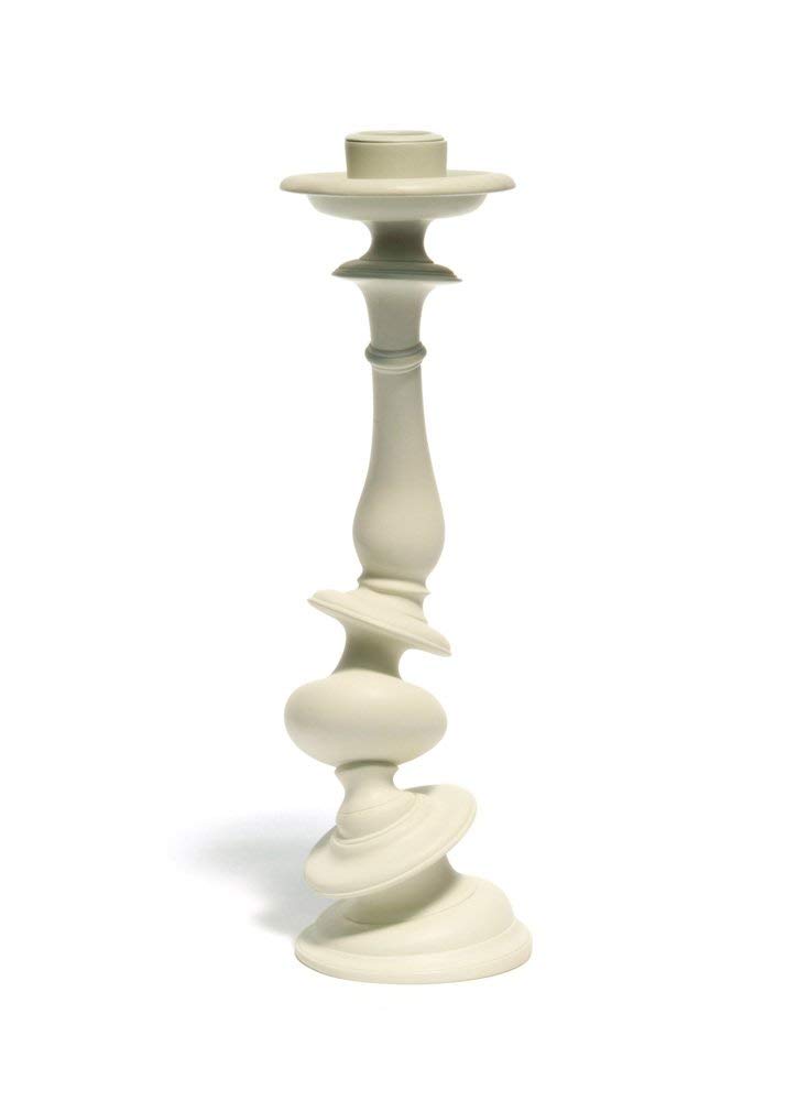 Areaware Distortion Candle Kerzenständer Kunststoff weiß