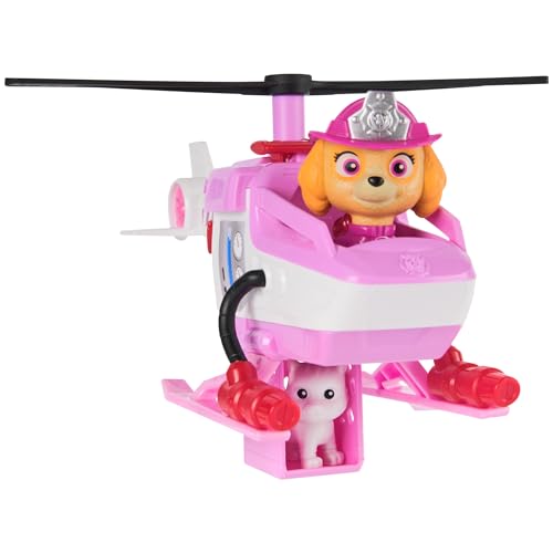 PAW Patrol Fire Rescue: Skye Rescue Fire Chopper with Action Figure, Kitty Friend & Toy Helicopter, Kids Toys for Boys & Girls Ages 3 and Up
