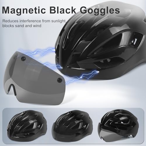 Bike Helmet Adult for Men, Lightweight Ebike Helmet with LED