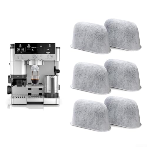 Coffee Filter Replacement, Activated Charcoal Water Filter Replacement, Reduce Scale and Mineral Deposition, Coffee Machine Filter Accessories, for ES601, ES655, ES701 Models(6pcs)