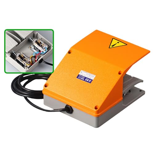 Interruptores de pedal portátiles con base antideslizante para electricistas 3