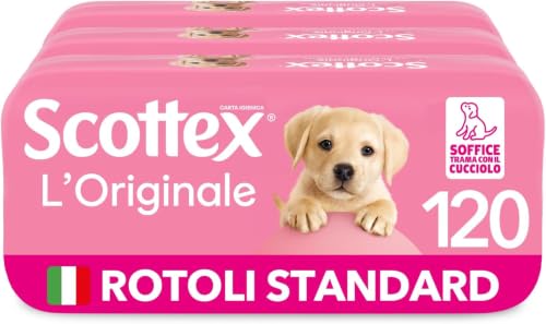 Scottex L'Originale Carta Igienica, Morbida ed Assorbente, 120 Rotoli