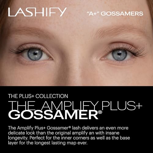 Lashify Amplify Plus+ 12mm Eyelash Extensions Refill in Black, Easy DIY False Lashes for the Most Delicate, Natural and Long Lasting Look