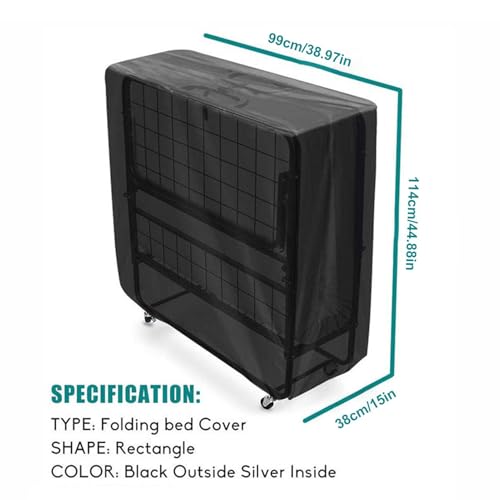 Funda de Cama Plegable Oxford 210D Impermeable de 33x13x42 Pulgadas 3