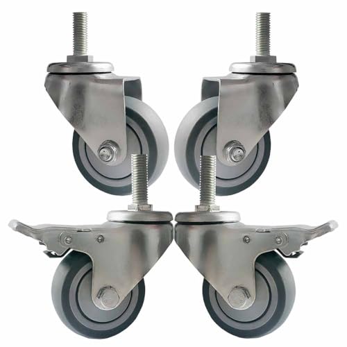 Roulettes industrielles anti-bruit pour stabiliser un établi