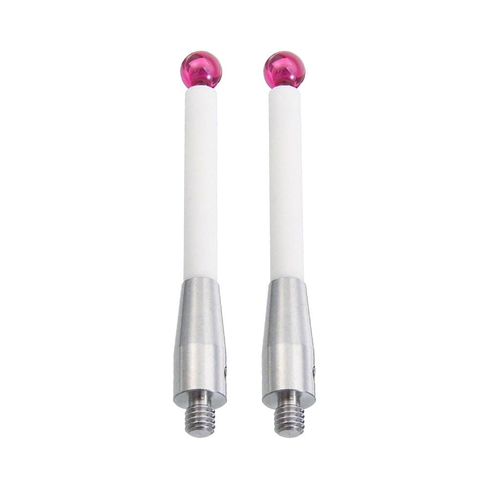 2 Stück CMM Taststift A-5000-3709 mit 6 mm RK-Kugel und 50 mm Schaftlänge, Gewindestift für Koordinatenmessgeräte, langlebiges Ersatzteil für präzise Messungen