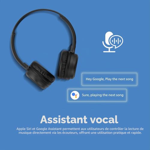 Casque Sans Fil PHILIPS TAH1108BK/00 – Autonomie 29 h, Bluetooth - vue 9