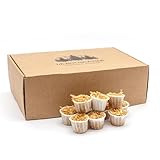 Premium Anzünder aus Sägemehl und pflanzlichem Wachs in einer Kapsel aus 100 % natürlichem Papier für Lagerfeuer, Grill, Holzofen und Kohleanzünder, Brenndauer von 15 bis 20 Minuten