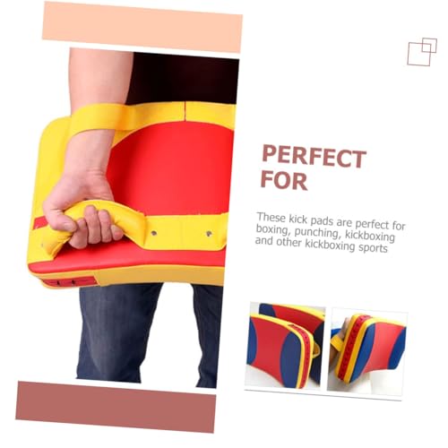 BELLIFFY Kickboxing Kick Pad Thickened Sponge Punching Hand with Cover Curved Taekwondo Training Boxing Tool for Adults and Impact Absorption Focus Pad for Martial Arts Coaches - Image 7