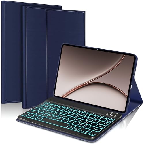 Image of ProElite Keyboard case for OnePlus Pad 4 13.2 inch 2026, Magnetic Detachable Wireless Bluetooth Keyboard for OnePlus Pad 4 13.2 inch 2026 [Built-in 7-Colors Backlit], Dark Blue