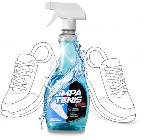 Limpa Tênis Provita Spray Premium Removedor de Manchas Espuma Magica para Calcados Nylon Borracha Tecido Couro Sintetico Cadarços 500ml
