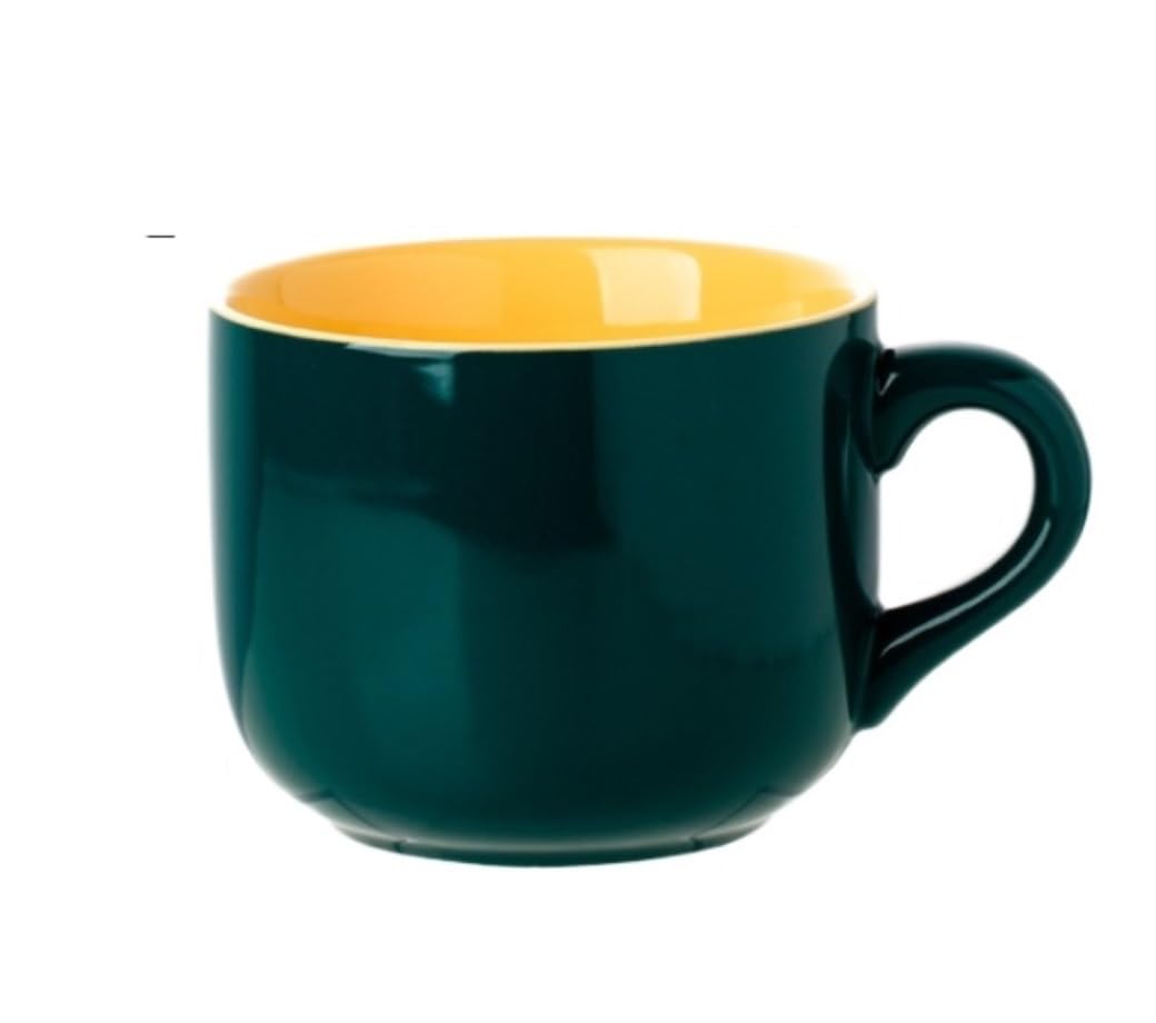 Tazzine Caffe Tazze Caffe Tazze Tazza da Bere in Ceramica Tazza per la casa Tazza da caffè per la Colazione con Latte d'avena per Ragazza di Grande capacità Tazze Cappuccino(D)