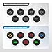 Malictele Indicator Light, 12V LED Small Indicator Light Waterproof 1/2