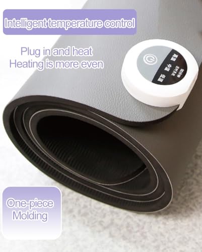 Tappetino da yoga elettrico riscaldato, antiscivolo, spesso, con temperatura regolabile, per yoga, pilates e fitness, perfetto per allenamenti a casa