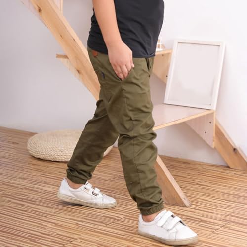 Boys Jogger Sweatpants - Active Athletic Pants with Pockets Drawstring Elastic Waist Track Trousers4
