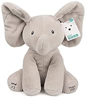 GUND Animated Flappy The Elephant Stuffed Animal Plush, Gray, 12 inch (4053934)