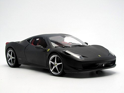 Hot Wheels 1:18 Ferrari 458 Italia schwarz MATT: Amazon.de: Spielzeug