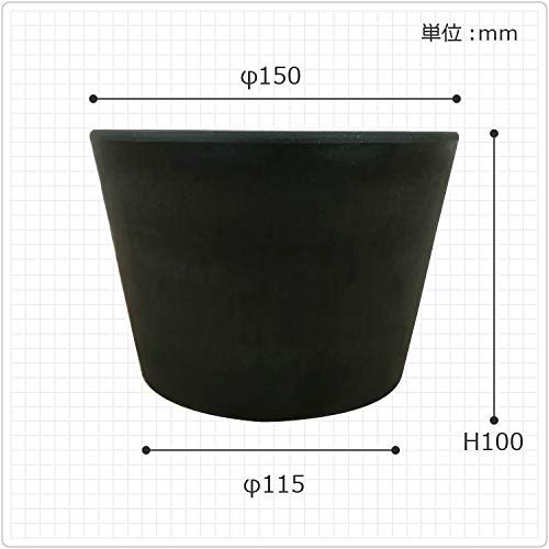 軽量 合成樹脂鉢 ブラック Amazon | 植木鉢 合成樹脂 軽量 ブラックポット ロータイプ 鉢底穴無し