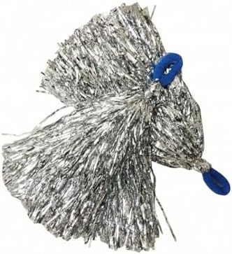 BookMyCostume Silver Pom Poms Cheerleader Dance Kids & Adults Costume Accessory 2-10 yrs
